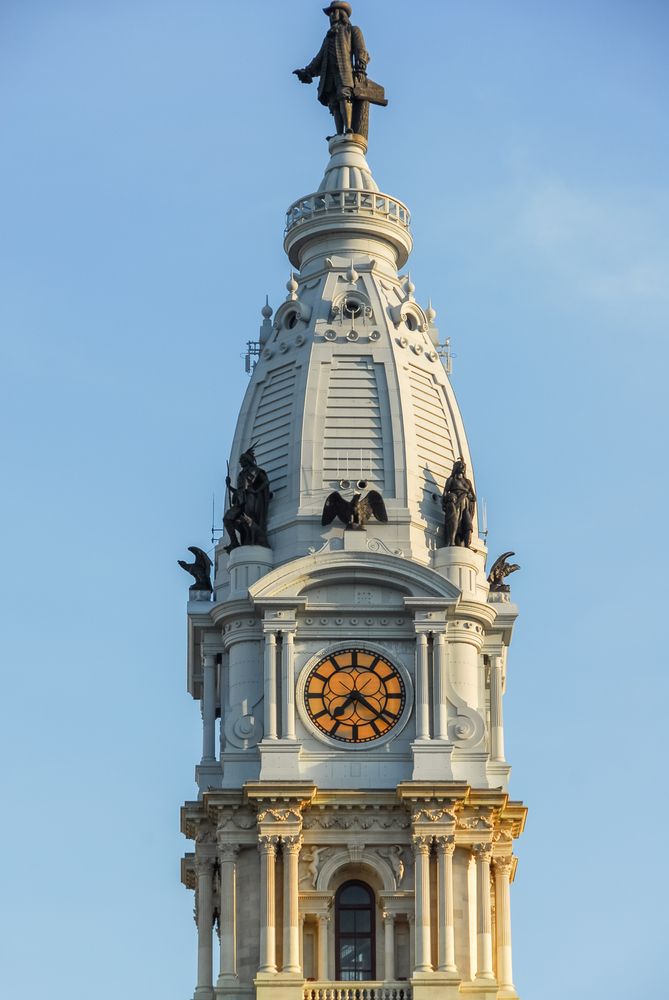 Clock tower of Philadelphia City Hall