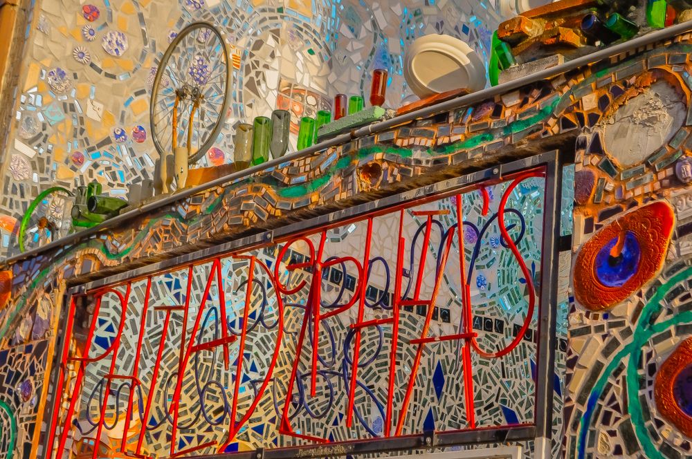 Signage of Philadelphia’s Magic Gardens