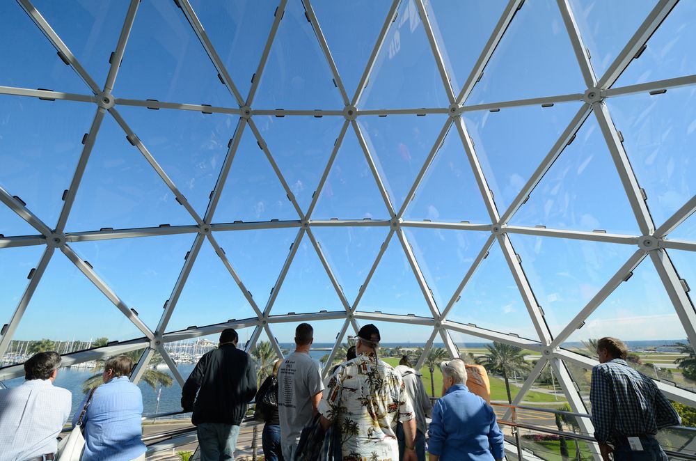 People in the Salvador Dali Museum