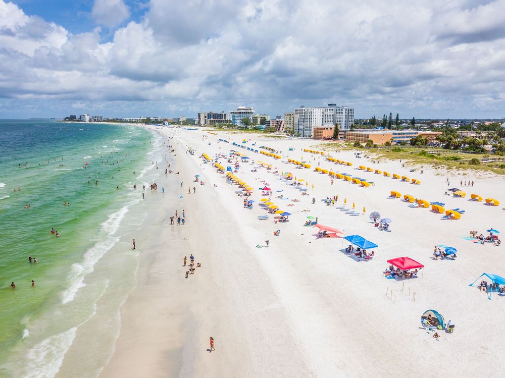 Aerial view of St. Pete Beach