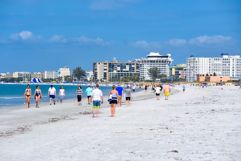 People at St. Pete Beach