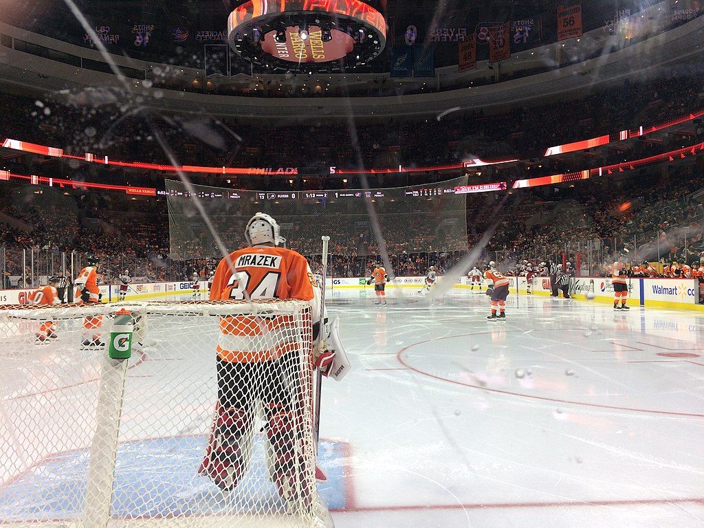 Interior of Wells Fargo Center