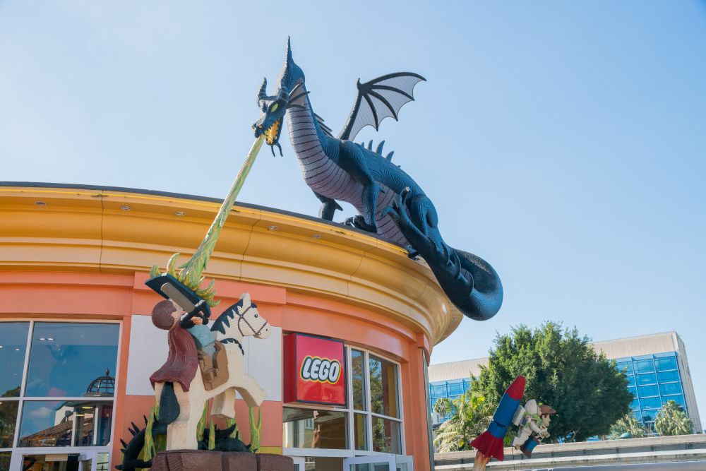 Lego store at the Downtown Disney District