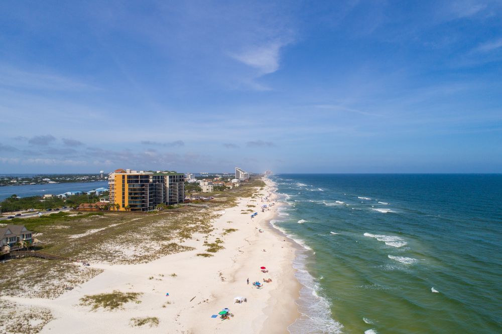 Aerial view of Perdido Key State Park
