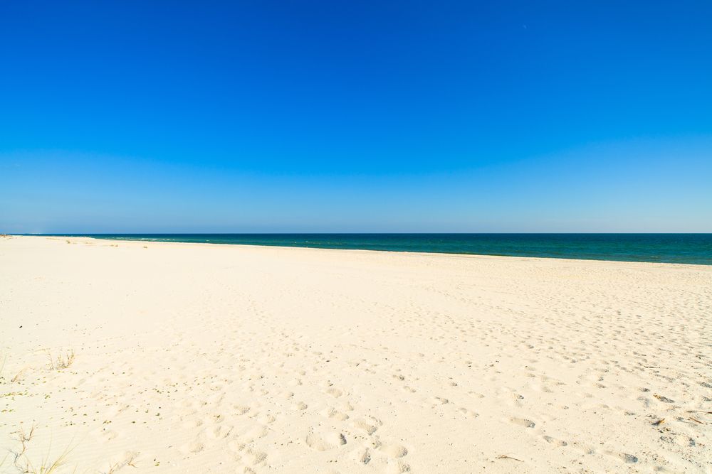 White sand beach of Perdido Key State Park