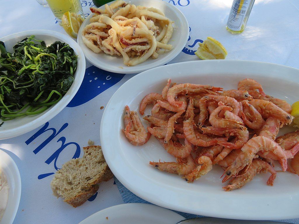 Seafood lunch at Ambelas