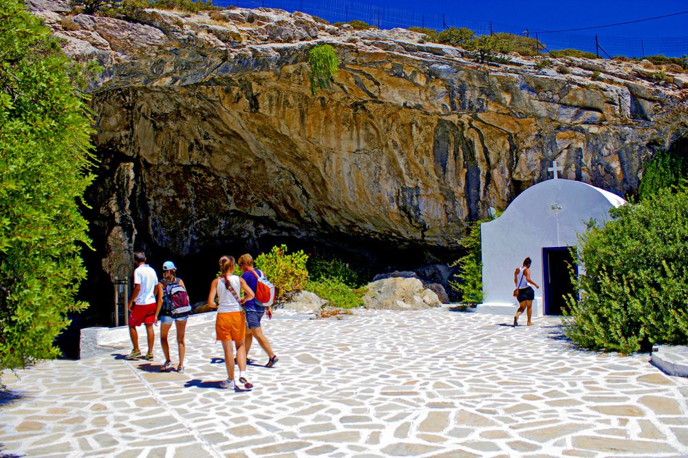 People touring around Antiparos