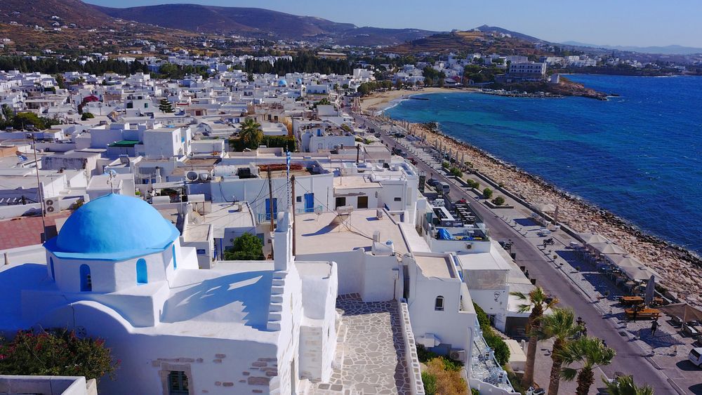 Aerial view of Parikia