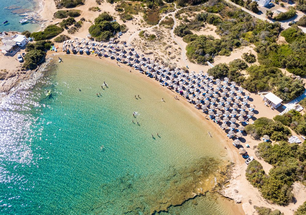 Aerial view of Santa Maria Bay