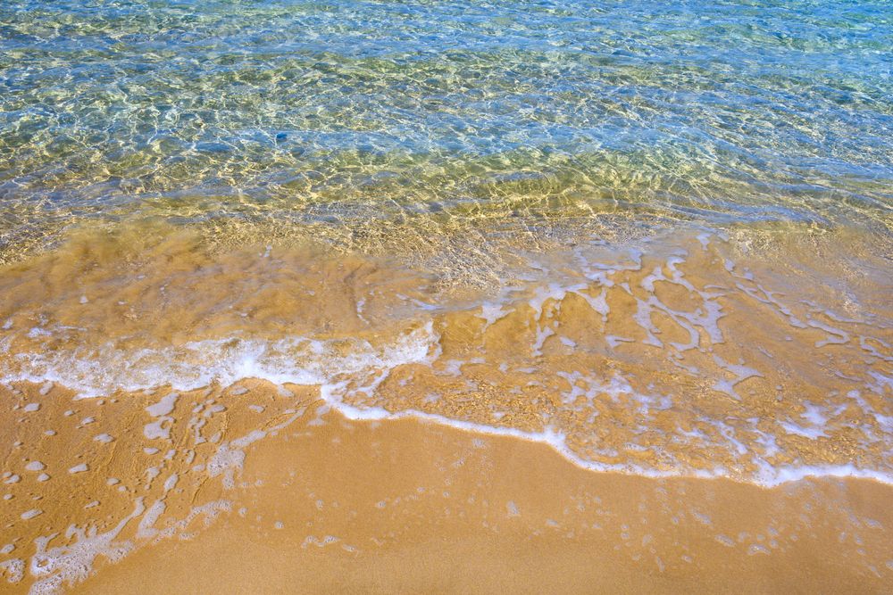 Closeup of Santa Maria Bay's clear waters