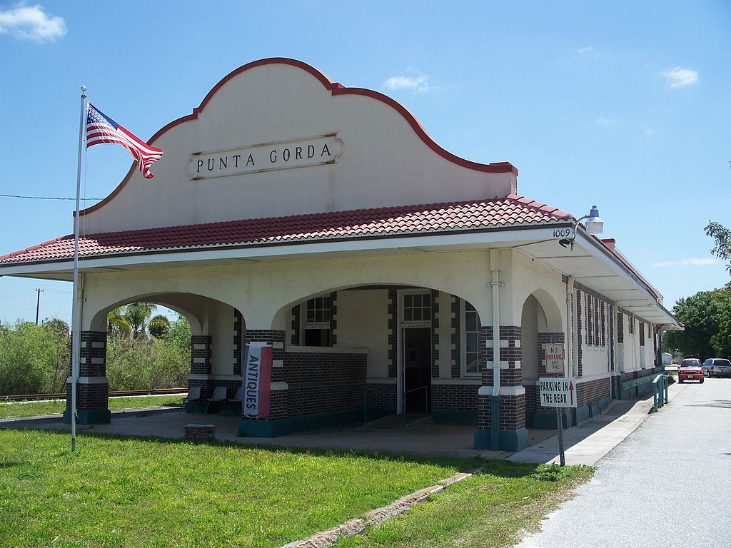 Exterior of the Punta Gorda Historic Train Depot