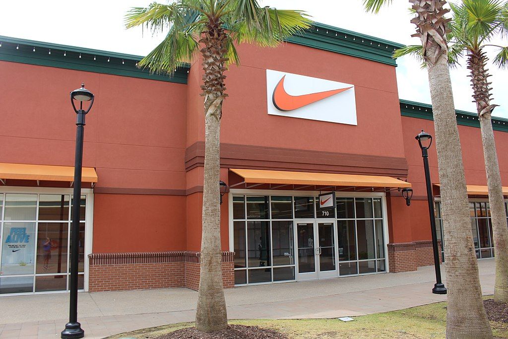 Nike storefront at Tanger Outlets Savannah