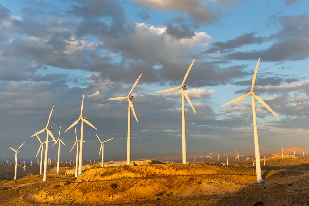 Windmills at Tehachapi Pass Wind Farm