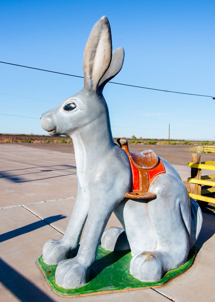 Statue in Jack Rabbit Trading Post