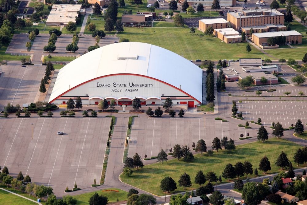 Aerial view of Holt Arena