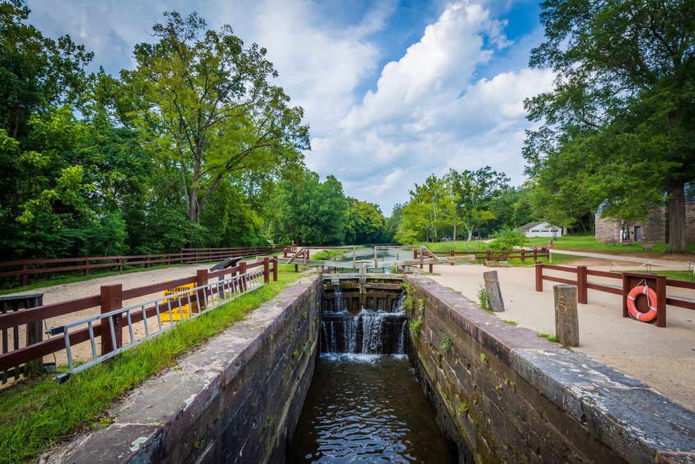 Multiple trails at Chesapeake and Ohio Canal