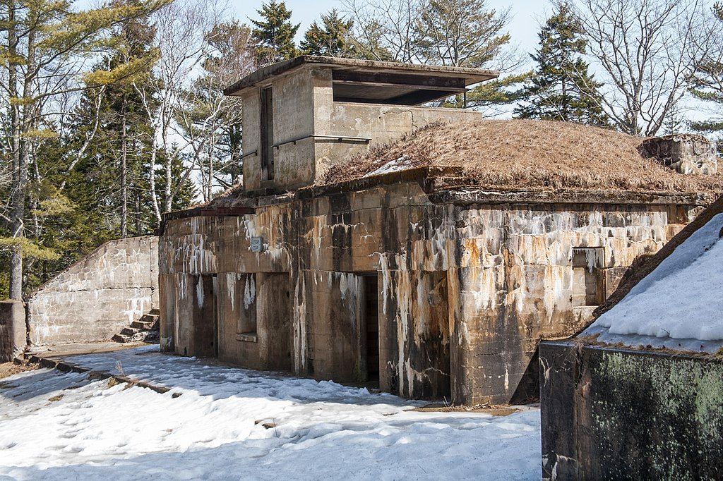 Exterior of a battery at Fort Baldwin State Historic Site