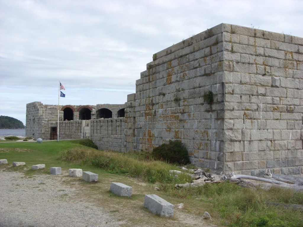Exterior of Fort Popham State Historic Site