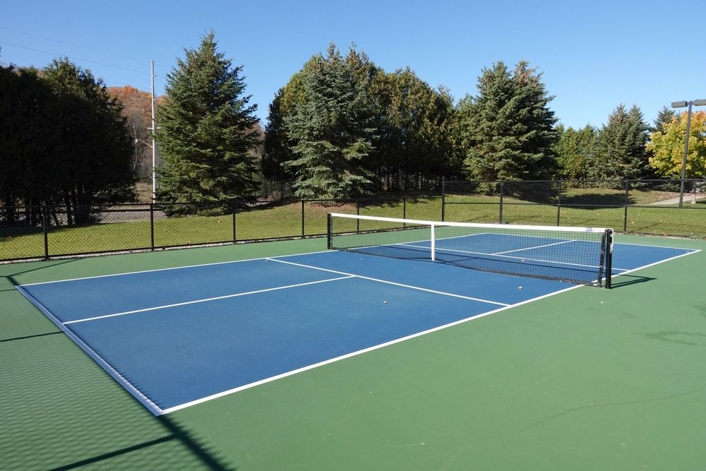 Pickle ball court at Riverbend Park