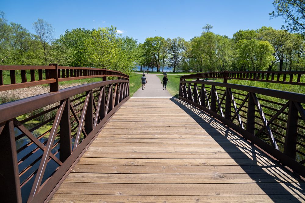 Footbridge at Clifton E. French Regional Park