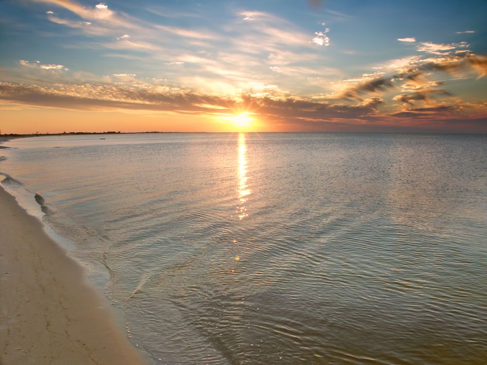 Sunset over Gulf Islands National Seashore