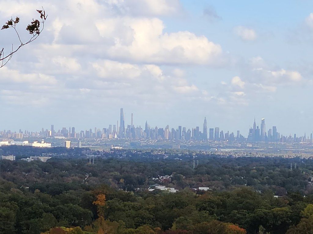 View of the city from Garret Mountain Reservation