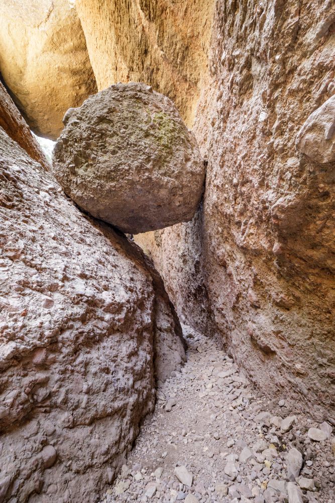 Narrow pathways of Balconies Cave