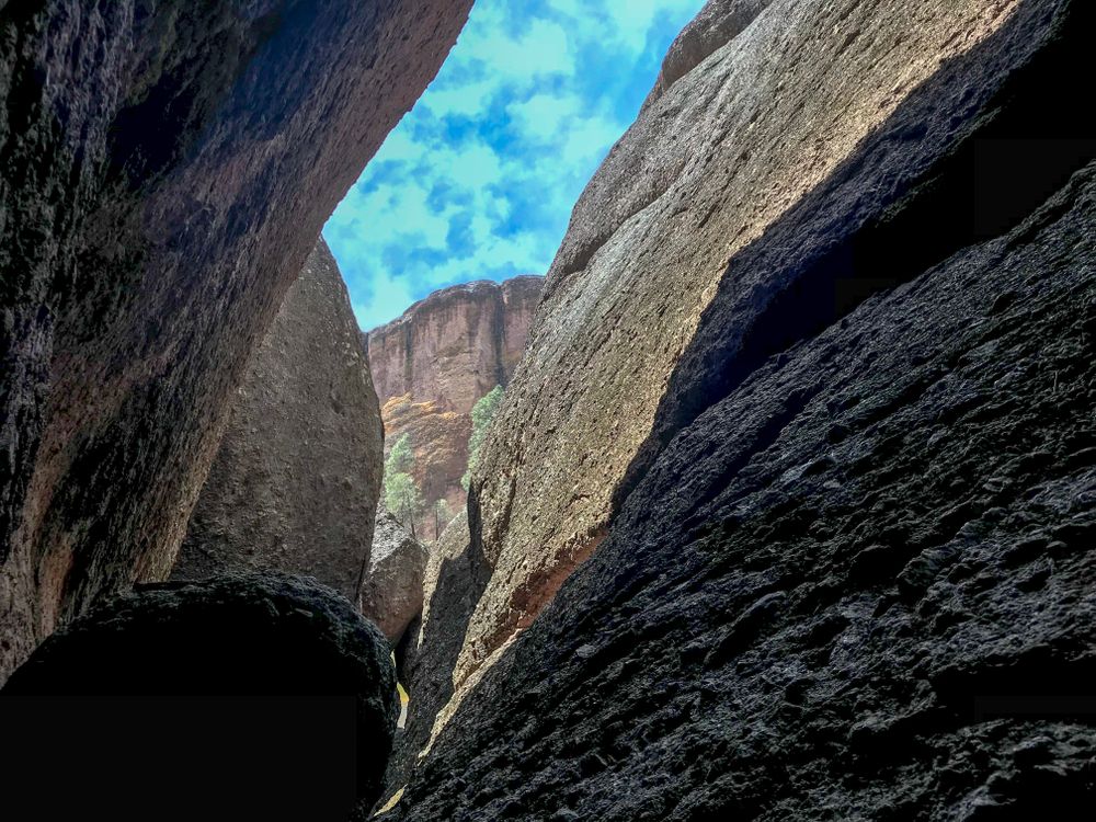View from inside the Balconies Cave