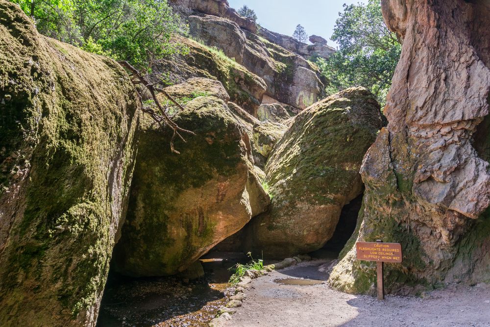 Entrance of Bear Gulch caves
