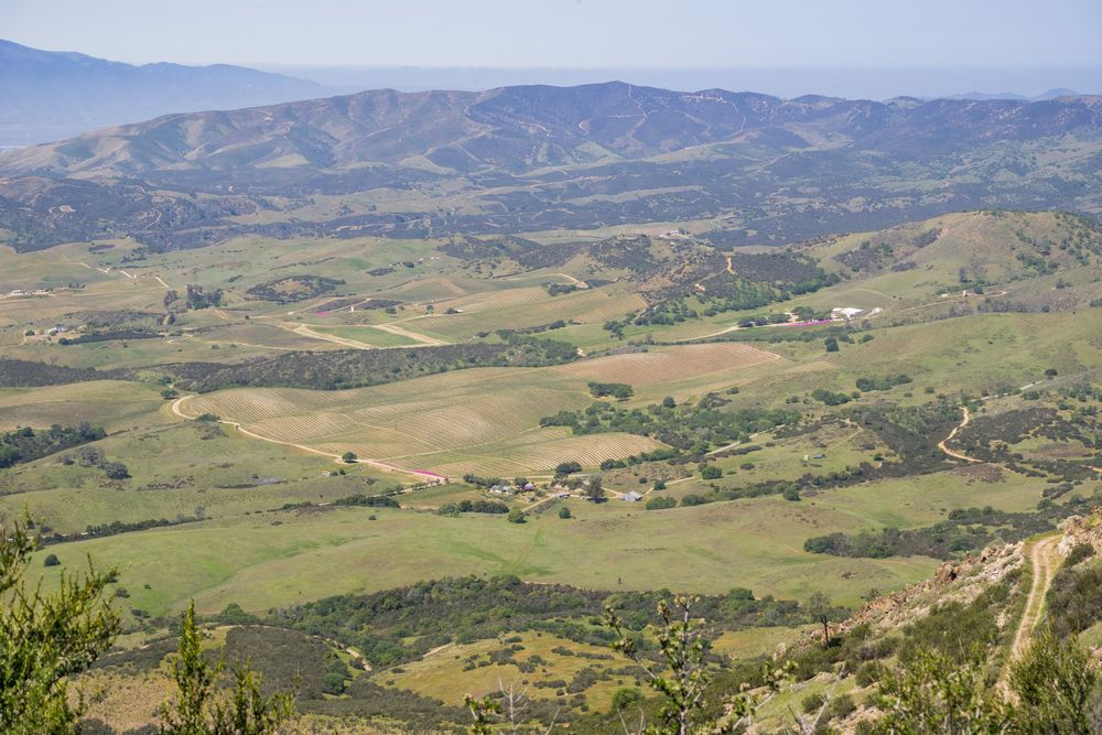 View from south Chalone Peak Trail
