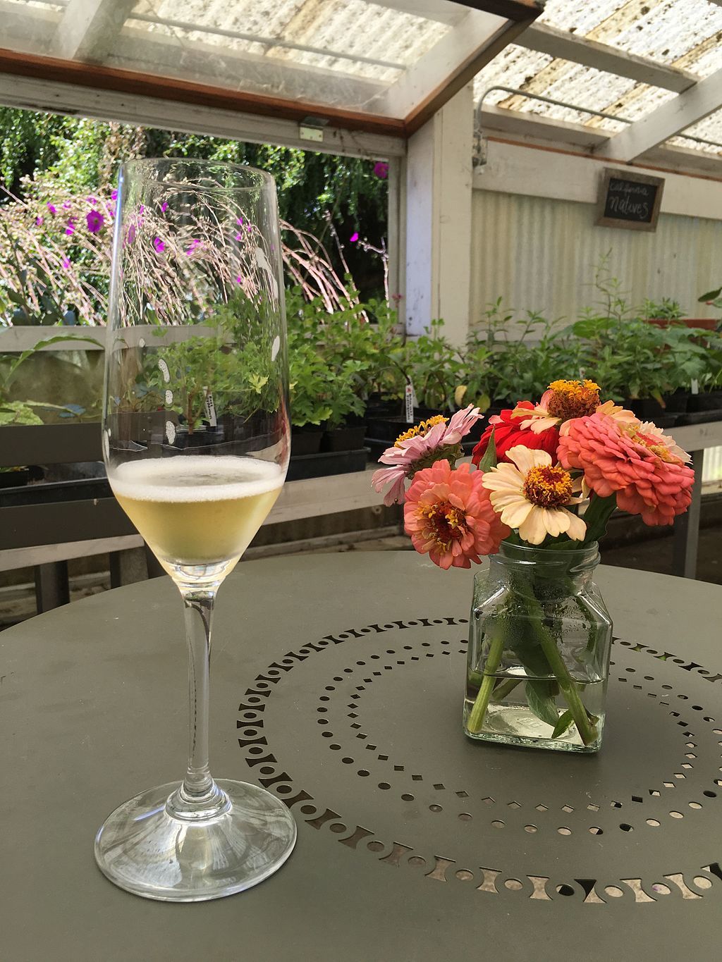 A glass of mead at Heidrun Meadery.