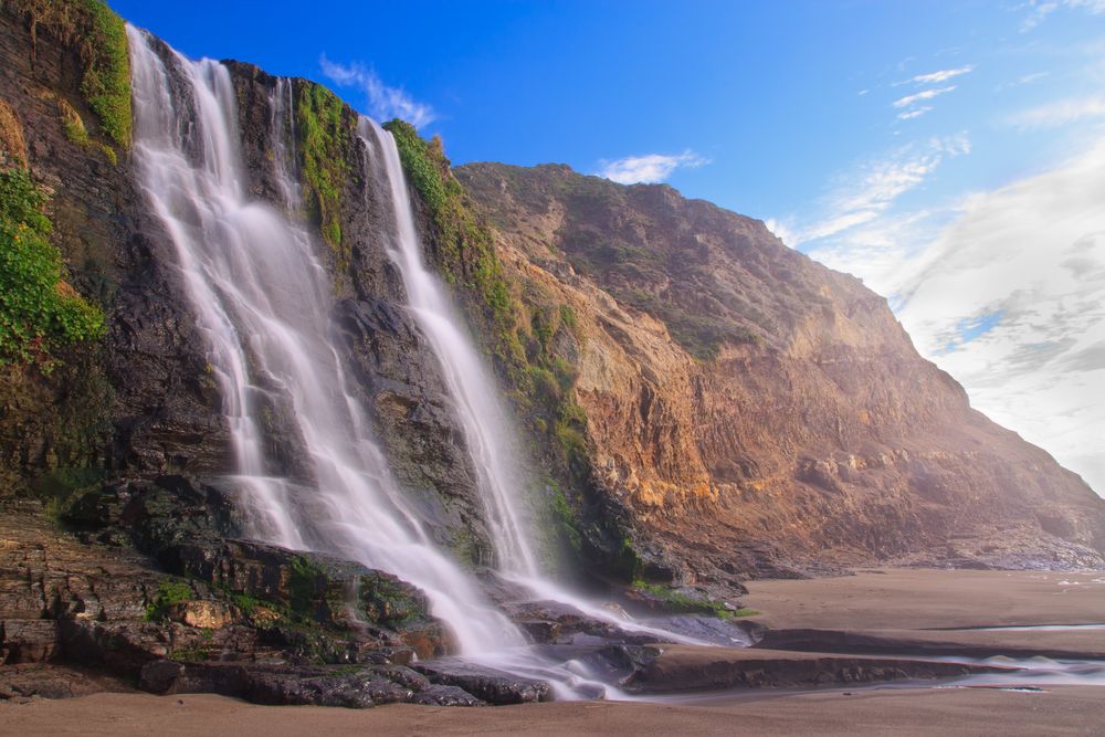 Scenic daytime view of the Alamere Falls.