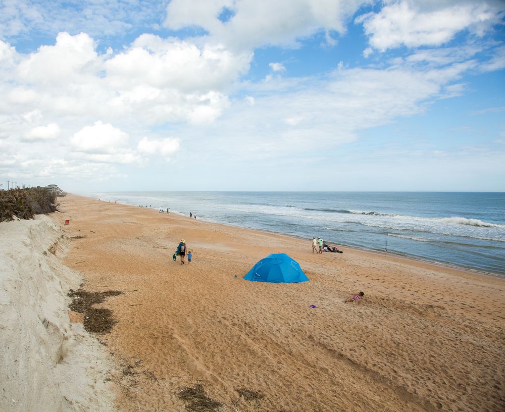 The beach of Guana Tolomato Matanzas National Estuarine Research Reserve
