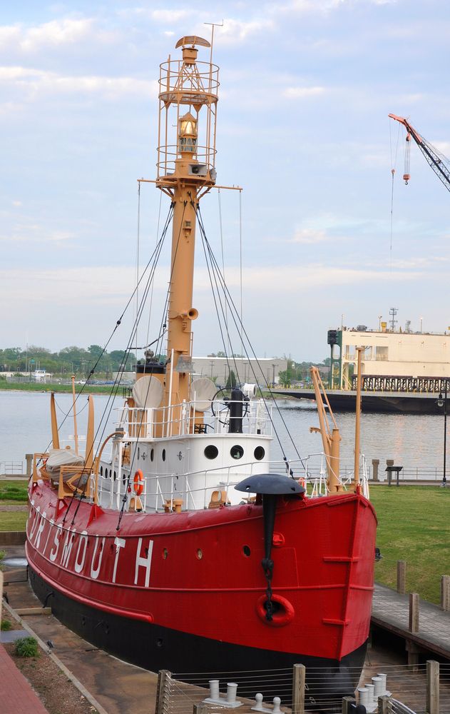 Lightship portsmouth on display outside Lightship Portsmouth Museum