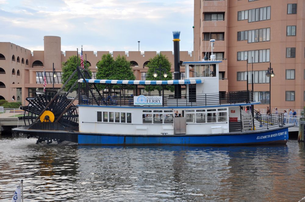 Portsmouth ferry boat on Elizabeth River