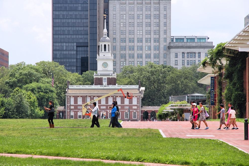 People at Independence National Historical Park