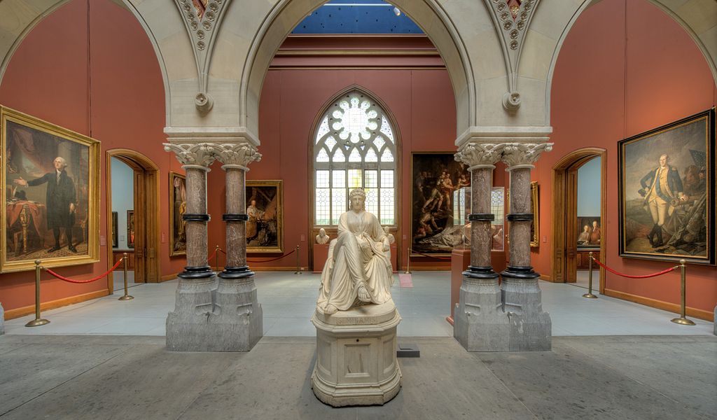 A sculpture in Pennsylvania Academy of the Fine Arts