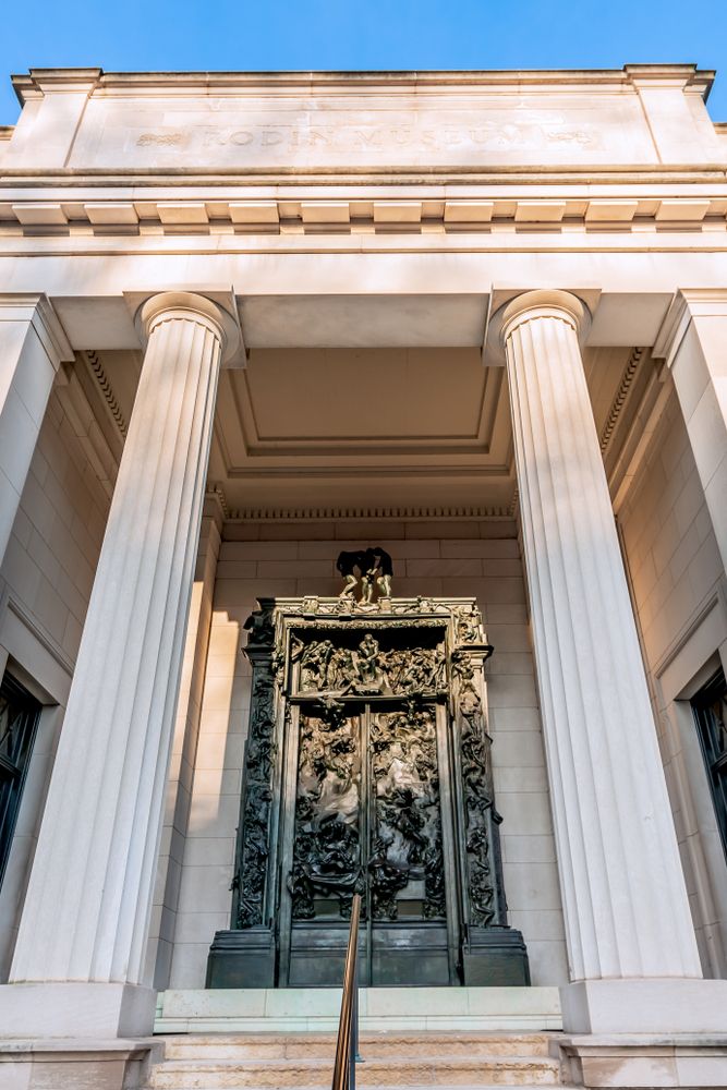 Entrance doors of Rodin Museum