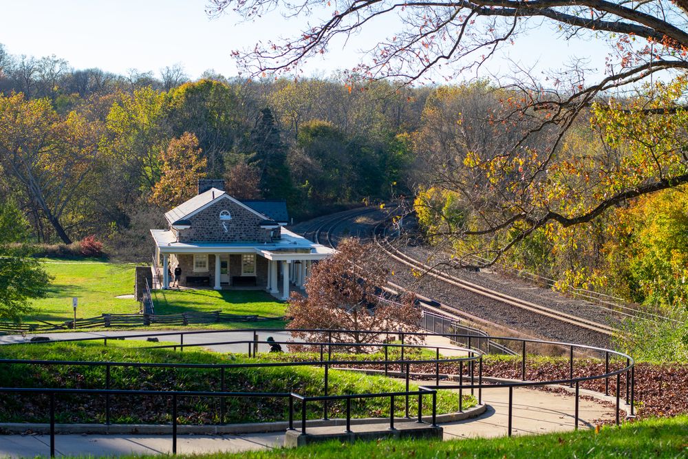 Old railroad at Valley Forge National Historical Park