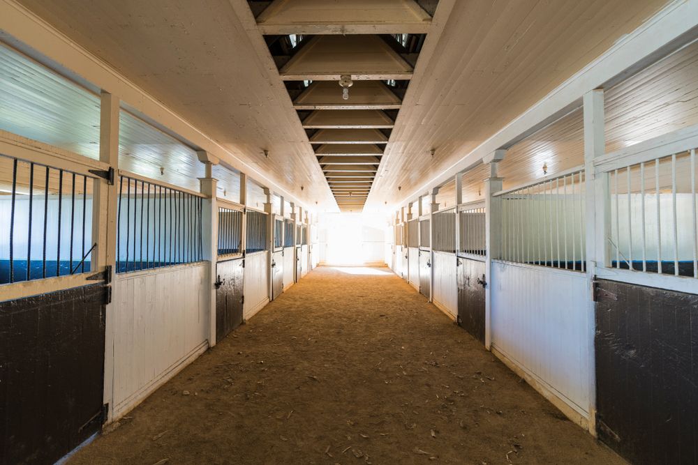 Interior of Will Rogers State Historic Park's old barn