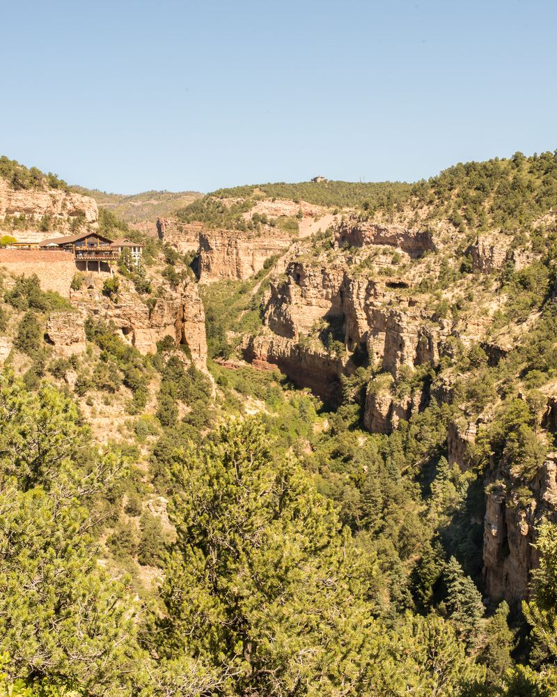 Scenic view from Cave of the Winds Mountain Park