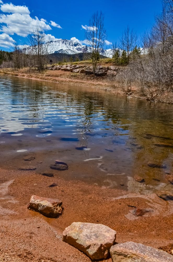 Closeup of Crystal Creek Reservoir's water