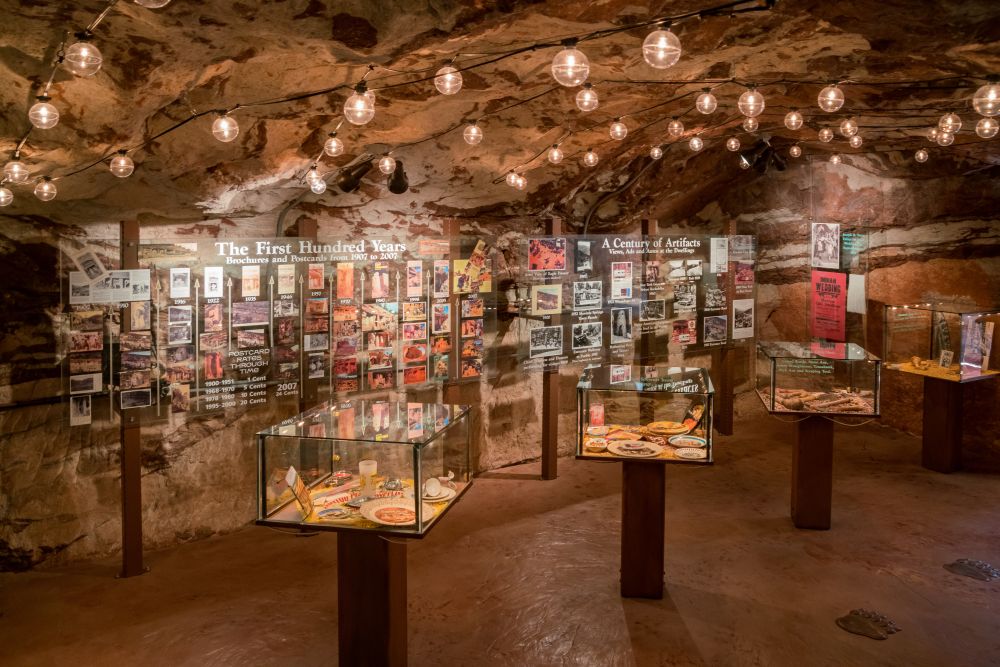 Exhibit inside the Manitou Cliff Dwellings