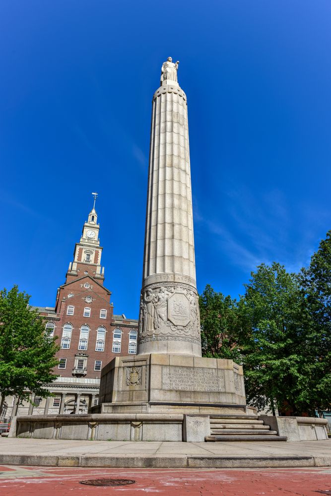 World war memorial at Memorial Park