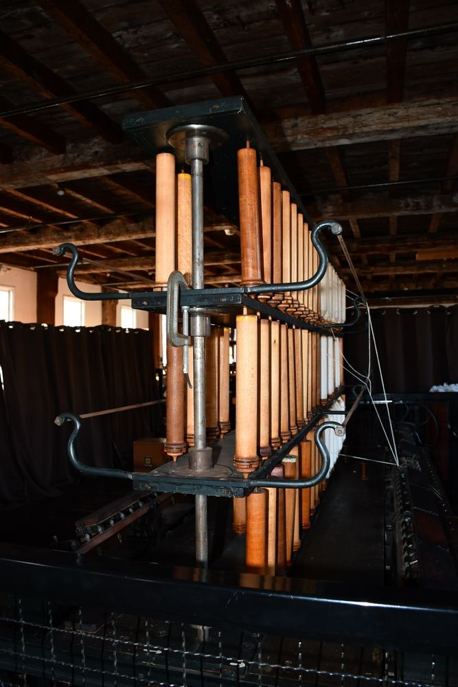Equipment displayed in Slater Mill