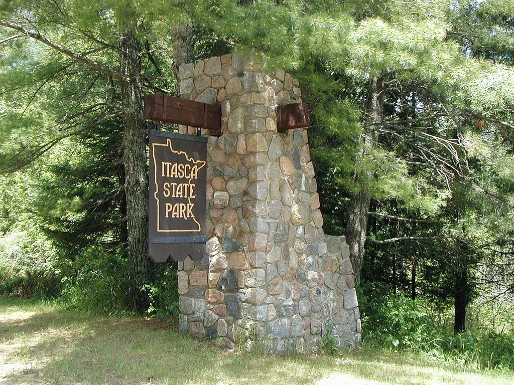 Signage of Itasca State Park