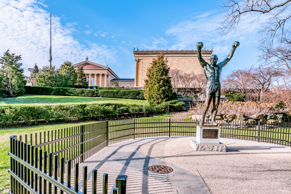 View of the Rocky Statue