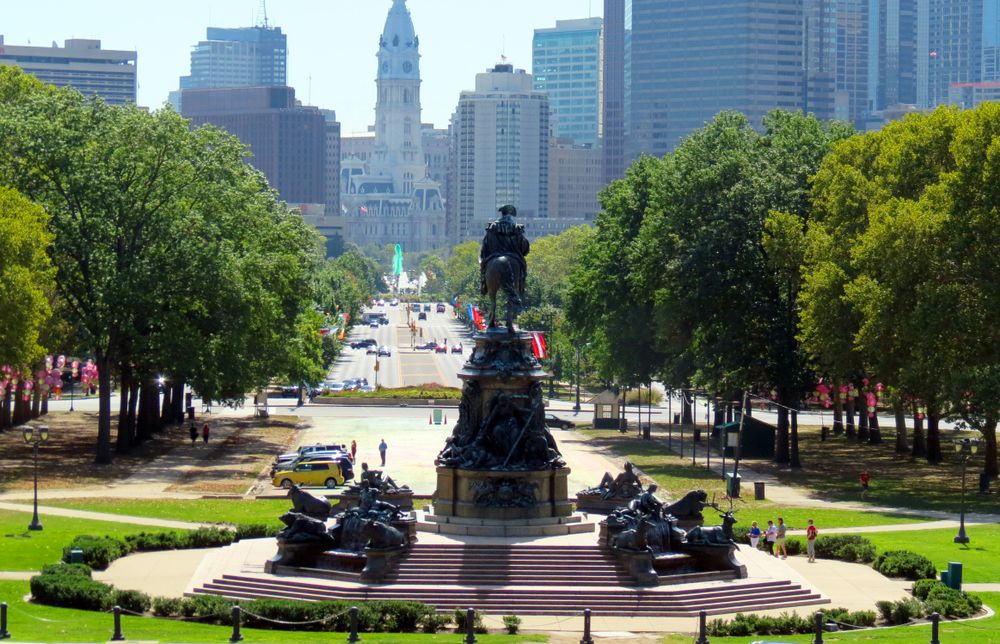 View of the Rocky steps
