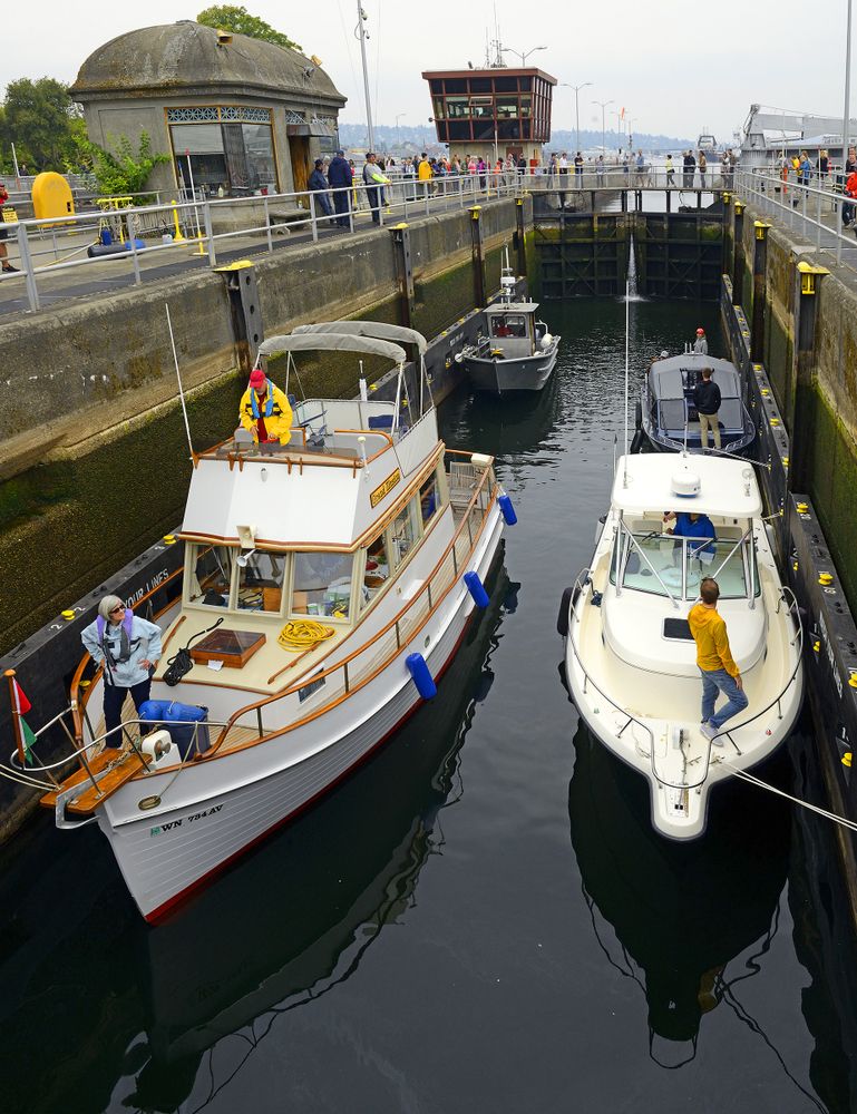 Boats at Ballard Locks