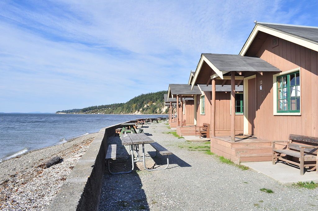 Cabins at Cama Beach Historical State Park
